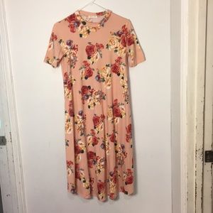 Reb & J Pink Floral Spring Dress